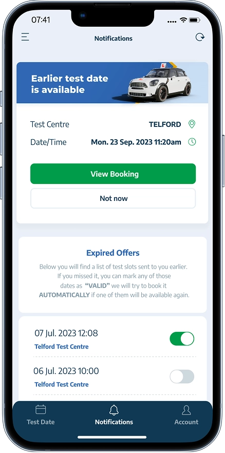 Find driving test cancellations with Test Hunter